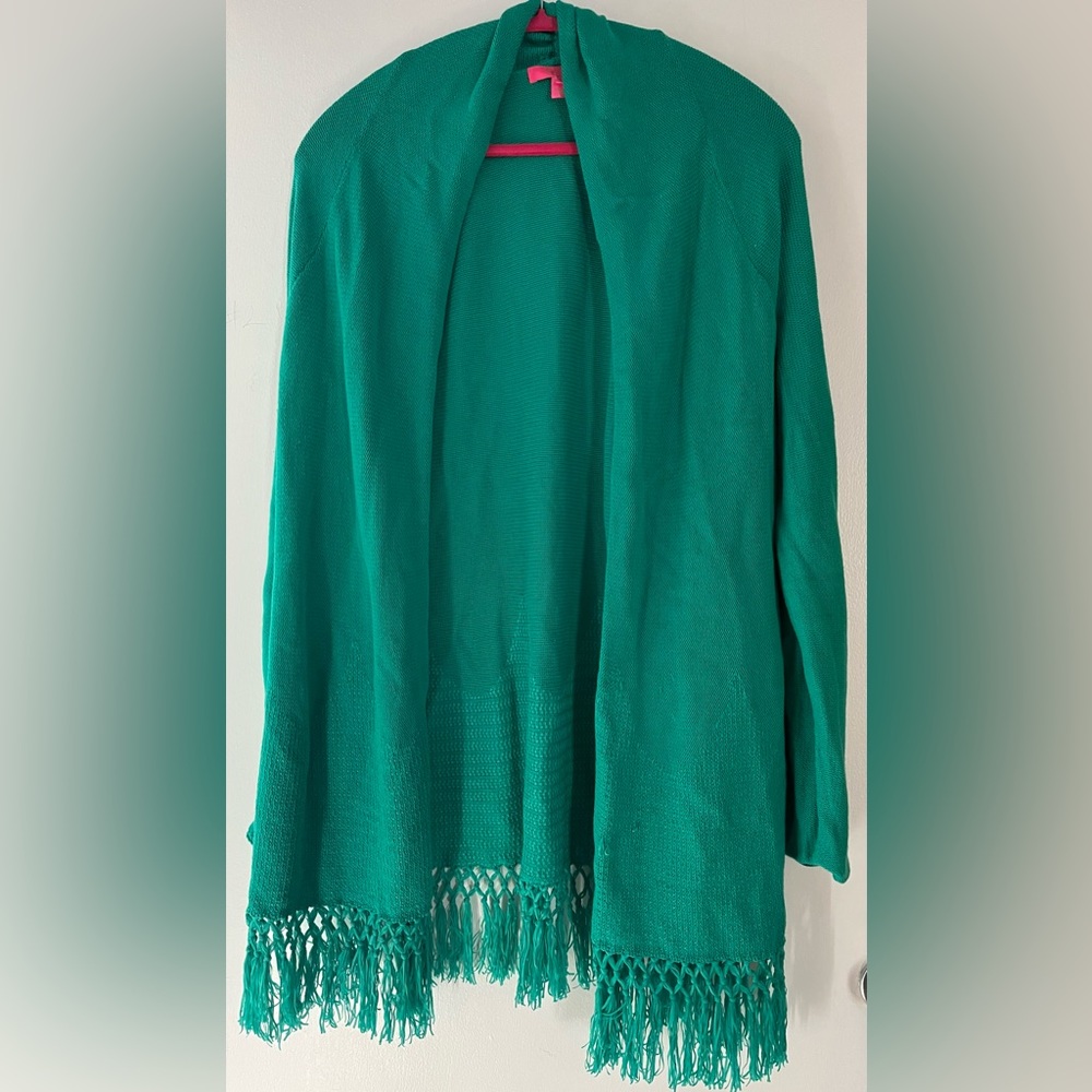 Lilly Pulitzer Tatum Cardigan in Everglades Green